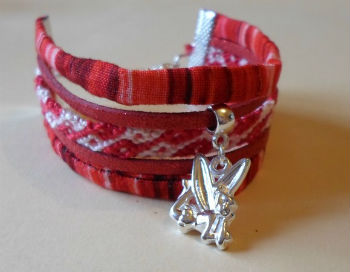 Bracelet manchettes rouge