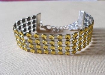 Bracelet STRASS Jaune